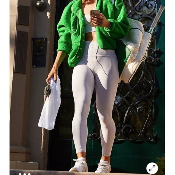 FREE PEOPLE GOOD KARMA LEGGINGS ICED GREY XS S - Picture 1 of 14